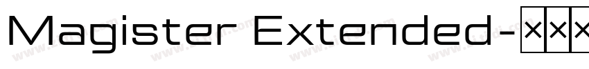 Magister Extended字体转换
